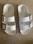 Used Authentic Balenciaga Mallorca White Leather Size 37 EU/4 UK.
