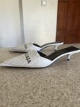 Worn once Balenciaga Leather Court heels Size 37 EU/4 UK.